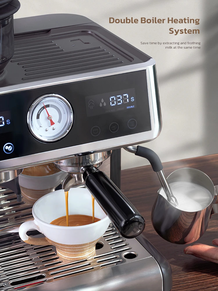 HiBREW Barista Pro H7A – ماكينة قهوة احترافية بنظام غلاية مزدوجة