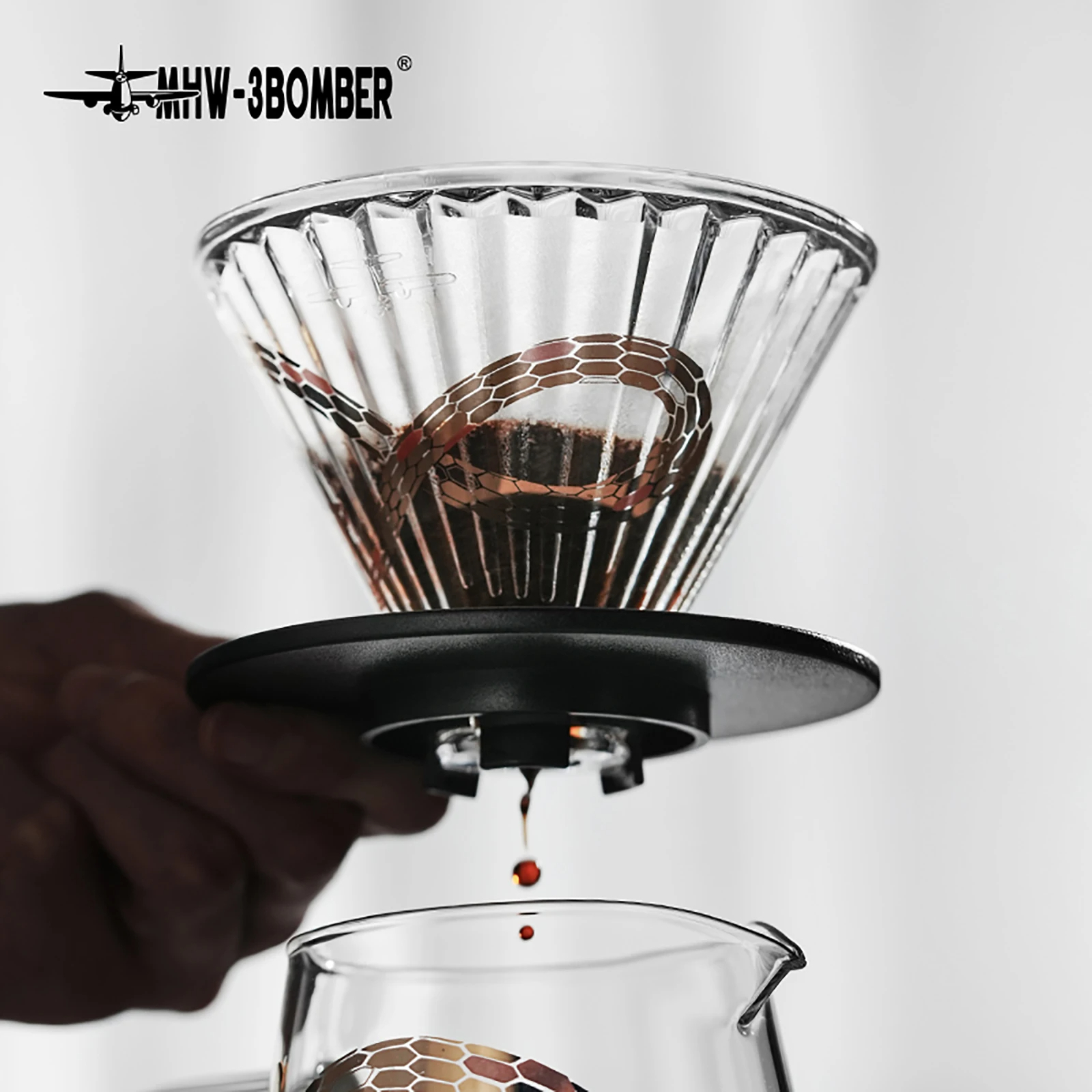 MHW-3BOMBER – صانع القهوة الزجاجي 